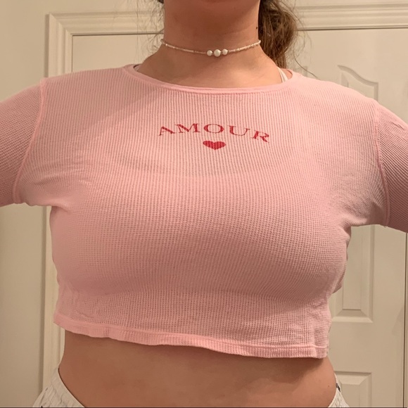 Forever 21 Pink Crop Top - Picture 1 of 4